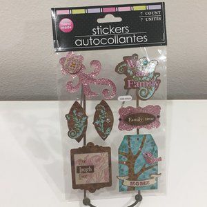 Special Moments Scrapbooking "Family" Stickers Embellishments Garnitures